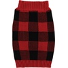 image:imageLuvable Friends Dogs and Cats Knit Pet Sweater Burgundy Argyle LargeBuffalo Plaid