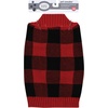 image:imageLuvable Friends Dogs and Cats Knit Pet Sweater Burgundy Argyle LargeBuffalo Plaid