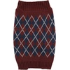 image:imageLuvable Friends Dogs and Cats Knit Pet Sweater Burgundy Argyle LargeBurgundy Argyle