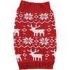 image:imageLuvable Friends Dogs and Cats Knit Pet Sweater Burgundy Argyle LargeFair Isle