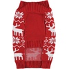 image:imageLuvable Friends Dogs and Cats Knit Pet Sweater Burgundy Argyle LargeFair Isle