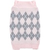 image:imageLuvable Friends Dogs and Cats Knit Pet Sweater Burgundy Argyle LargePink Argyle