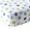 image:imageLuvable Friends Unisex Baby Fitted Crib Sheet Girl Basic Elephant One SizeBlue Geometric