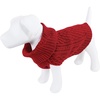 image:imageLuvable Friends Dogs and Cats Knit Pet Sweater Burgundy Argyle LargeRed