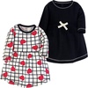 Black With Scarlett Hearts