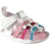 White Metallic Sandal