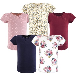 image:imageHudson Baby UnisexBaby Short Sleeve TShirtsBlush Navy Floral