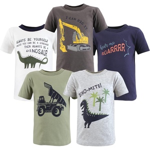 image:imageHudson Baby UnisexBaby Short Sleeve TShirtsConstruction Dino