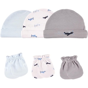 image:imageLuvable Friends BabyGirls Cotton Caps and Scratch MittensAirplane