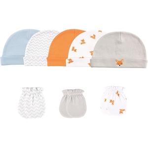 image:imageLuvable Friends BabyGirls Cotton Caps and Scratch MittensFox