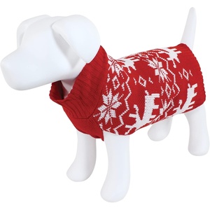 image:imageLuvable Friends Dogs and Cats Knit Pet Sweater Burgundy Argyle LargeFair Isle