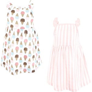 image:imageLuvable Friends Hudson Baby Sleeveless Dresses 2pkButtercream Swirl