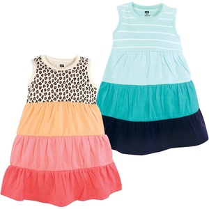 image:imageLuvable Friends Hudson Baby Sleeveless Dresses 2pkCoral Mint Leopard