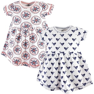 image:imageLuvable Friends Hudson Baby Sleeveless Dresses 2pkFloral Burst