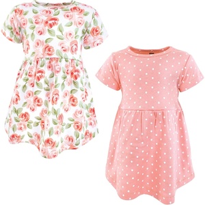 image:imageLuvable Friends Hudson Baby Sleeveless Dresses 2pkPetal Pink Pattern