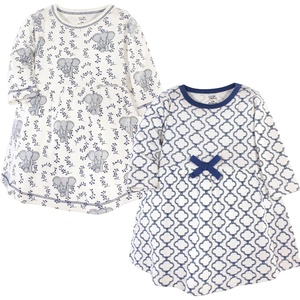 image:imageLuvable Friends Touched by Nature LongSleeve Dresses 2pkGray Elephant