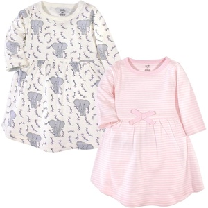 image:imageLuvable Friends Touched by Nature LongSleeve Dresses 2pkPink Stripe Elephant