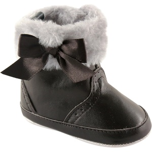 image:imageLuvable Friends Unisex Baby Crib ShoesBlack Fur Boots