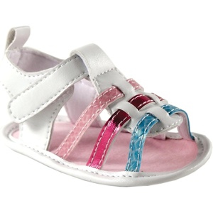 image:imageLuvable Friends Unisex Baby Crib ShoesWhite Metallic Sandal