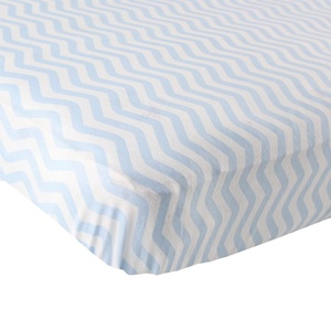 image:imageLuvable Friends Unisex Baby Fitted Crib Sheet Girl Basic Elephant One SizeBlue Chevron
