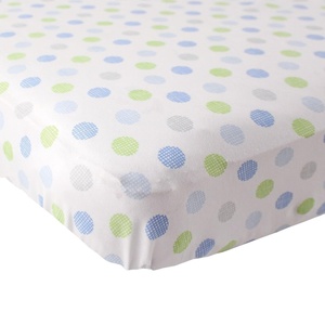 image:imageLuvable Friends Unisex Baby Fitted Crib Sheet Girl Basic Elephant One SizeBlue Crosshatch