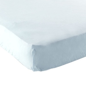 image:imageLuvable Friends Unisex Baby Fitted Crib Sheet Girl Basic Elephant One SizeBlue Solid