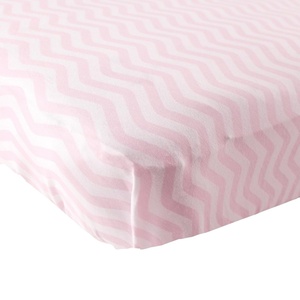 image:imageLuvable Friends Unisex Baby Fitted Crib Sheet Girl Basic Elephant One SizePink Chevron