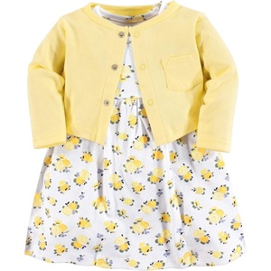 image:imageLuvable Friends babygirls Dress and CardiganYellow Floral