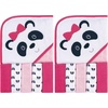 image:imageLuvable Friends Unisex Baby Hooded Towel with Five Washcloths Whale One SizePanda