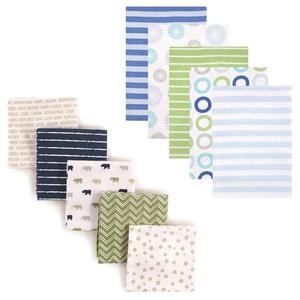image:imageFlannel Receiving Blanket 10PackBlue CirclesRhino