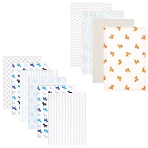 image:imageFlannel Receiving Blanket 10PackDogsFox