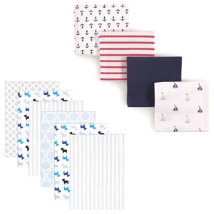 image:imageFlannel Receiving Blanket 10PackDogsSailboats