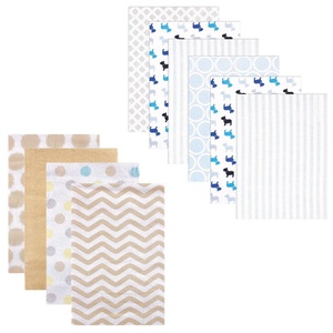 image:imageFlannel Receiving Blanket 10PackDogsTan Chevron