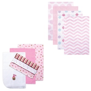 image:imageFlannel Receiving Blanket 10PackPink CupcakePink Chevron