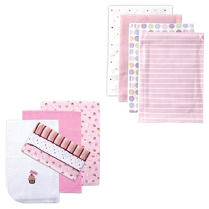 image:imageFlannel Receiving Blanket 10PackPink CupcakePink Dots