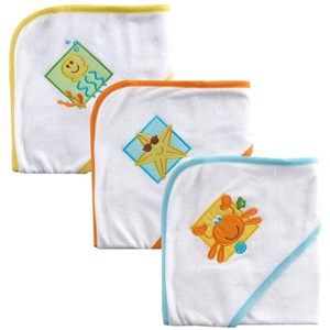 image:imageLuvable Friends Patches Hooded Towels Yellow 3CountYellow