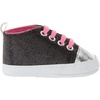 image:imageLuvable Friends Baby Girls Sparkly SneakerBlack With Pink Laces