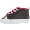 image:imageLuvable Friends Baby Girls Sparkly SneakerBlack With Pink Laces