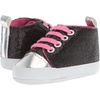 image:imageLuvable Friends Baby Girls Sparkly SneakerBlack With Pink Laces
