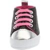 image:imageLuvable Friends Baby Girls Sparkly SneakerBlack With Pink Laces