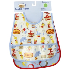 image:imageLuvable Friends Waterproof Bib BlueBlue