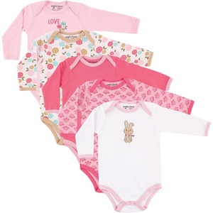 image:imageLuvable Friends babygirls Cotton Longsleeve BodysuitsBunny
