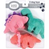 image:imageLuvable Friends Unisex Baby Squeaky Plush Dog Toy With RopePink Dinosaurs