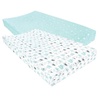 image:imageLuvable Friends Unisex Baby Fitted Changing Pad Cover Pink Chevron Dot One SizeBoy Basic Elephant