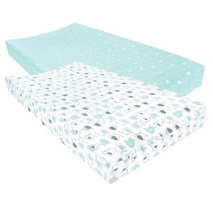image:imageLuvable Friends Unisex Baby Fitted Changing Pad Cover Pink Chevron Dot One SizeBoy Basic Elephant
