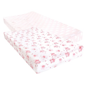 image:imageLuvable Friends Unisex Baby Fitted Changing Pad Cover Pink Chevron Dot One SizeGirl Basic Elephant
