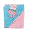 image:imageLuvable Friends Underwater Animals Hooded Towel Woven Terry PinkPink