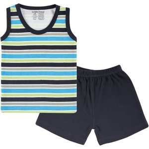 image:imageLuvable Friends Infant Tank Top amp ShortsBlue Stripes