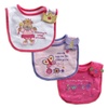 image:imageLuvable Friends 3Pack SideClosure Applique amp Embroidery Baby Bibs Girl SetGirl