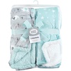 image:imageLuvable Friends Unisex Baby Plush Blanket with Sherpa Back Girl Safari One SizeBoy Basic Elephant